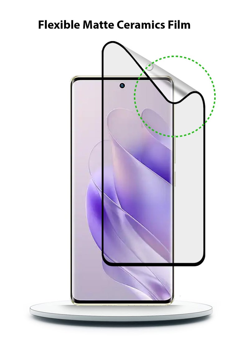 Techie 9D Matte Ceramic Screen Protector Film for Infinix Zero 30 4G – Smooth Feel Anti Fingerprint Bubble Free  - Image 4