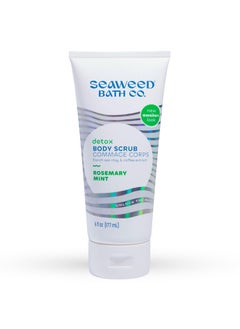 The Seaweed Bath Co. Seaweed Bath Co Detox Body Scrub Rosemary Mint Scent 6 Ounce Sustainably Harvested Seaweed French Sea Clay Coffee Extract 