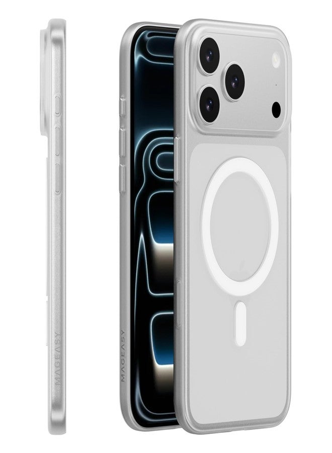 MAGEASY Compatible with iPhone 17 Pro Max 6.9" Thin Case - Super Lightweight, 0.7mm Ultra Thin, Compatible with MagSafe, Anti-Fingerprint - Lyte M (Translucent) - Image 1