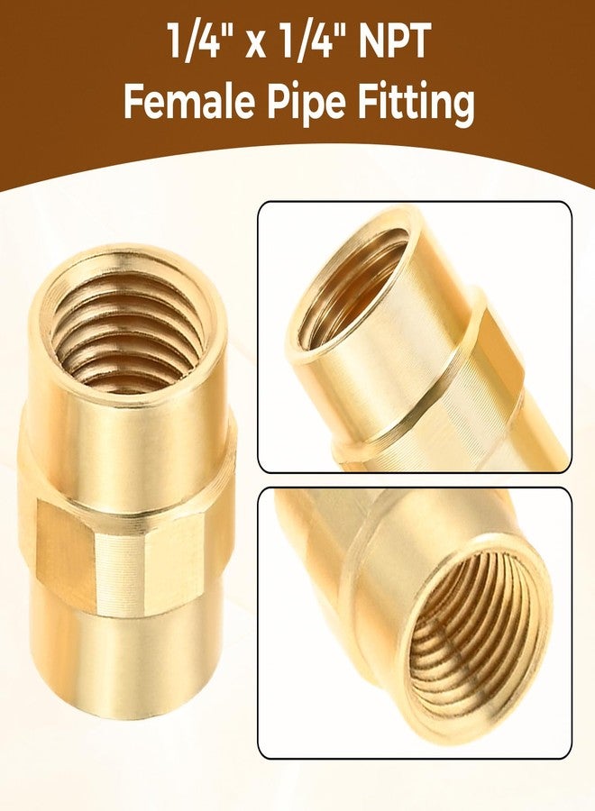 Lemfema 1/4" Male NPT Thread x 1"-20 Female Cylinder Thread Fitting, with 1/4" x 1/4" NPT Coupler, 3/8" Flare x 1/4" NPT Male Pipe Connector for BBQ, Camping, Outdoor Cooking, Solid Brass, 3 Pack - Image 4