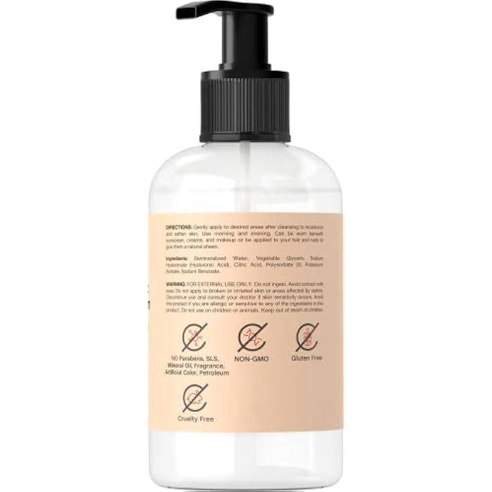 Coera Hyaluronic Acid Serum for Face | 8 oz | Moisturizing Oil for Skin, Hair & Nails | Paraben & SLS Free - Image 2