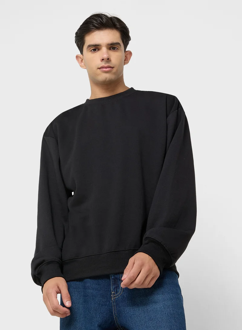 سفنتي فايف Oversized Basic Sweatshirt