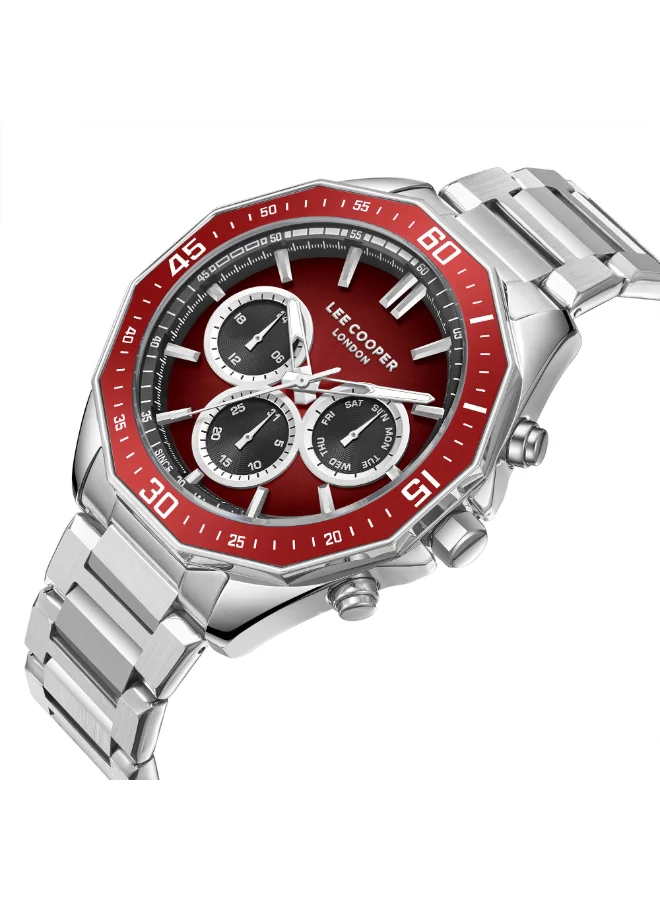 Lee Cooper Men's Metal Multi Function Watch LC08021.380 - 45 mm