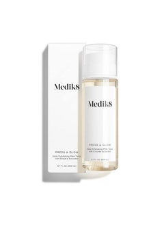Medik8 Press & Glow Daily Exfoliating Pha Tonic With Enzyme Activator Polyhydroxy Acid Toner Gentle Cleansing Exfoliant For Clarifying Skin Toning And Redness For Radiant Glass Skin 6.7 Oz  - Image 1