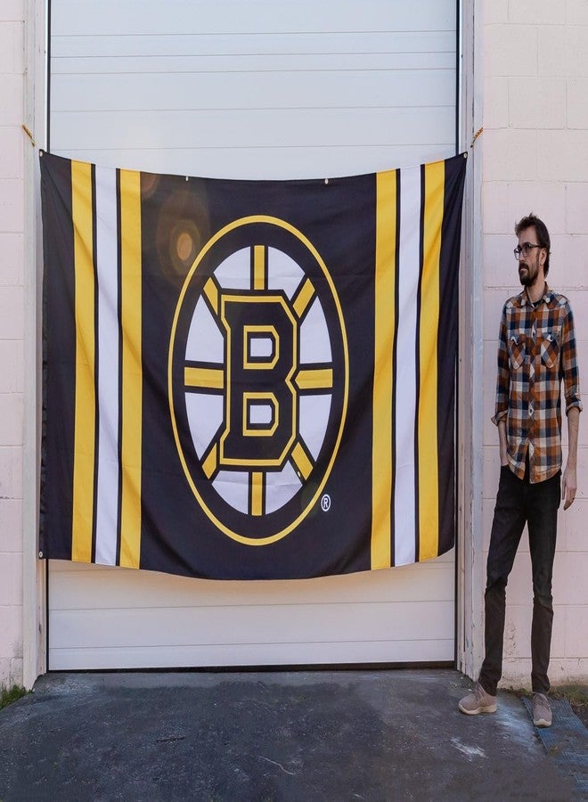 Calhoun NHL Officially Licensed Indoor Team Logo Garage Banner - Boston Bruins (118" by 62") - Image 2