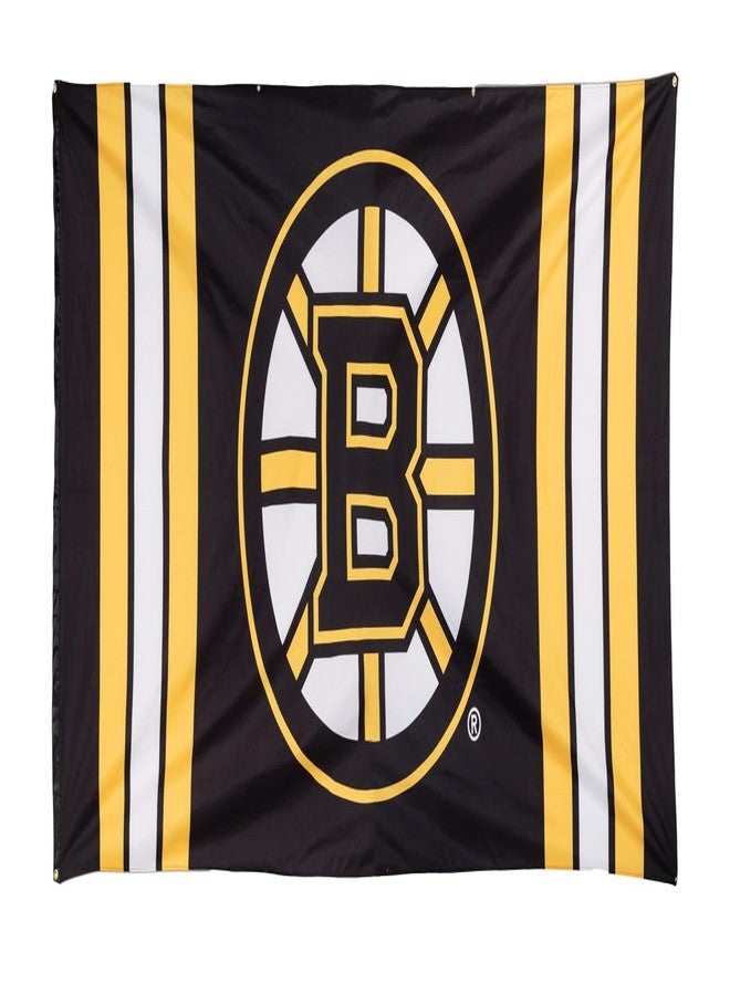 Calhoun NHL Officially Licensed Indoor Team Logo Garage Banner - Boston Bruins (118" by 62") - Image 1