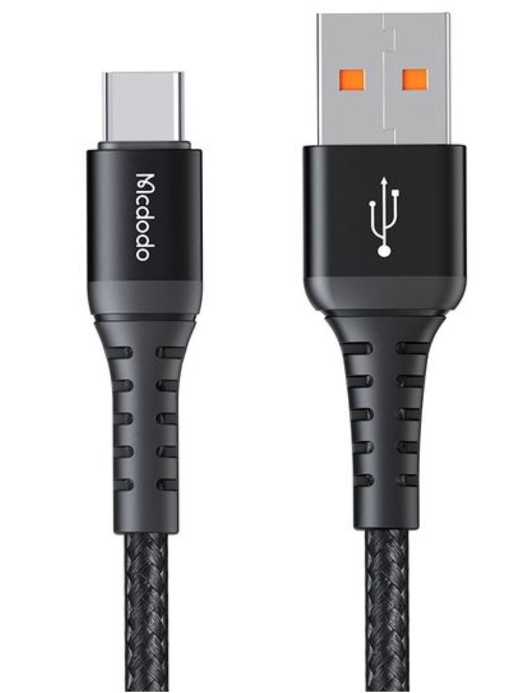 مكدودو كابل تايب سي للشحن السريع 1 متر من ماكدودو – كابل USB إلى USB-C لنقل البيانات والشحن لهواتف أندرويد وسامسونج والأجهزة المتوافقة – أسود - Image 1