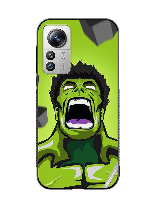 VR CREATIVE Protective Case Cover For Xiaomi 12 Pro Green Hulk Design Multicolour - Image 1