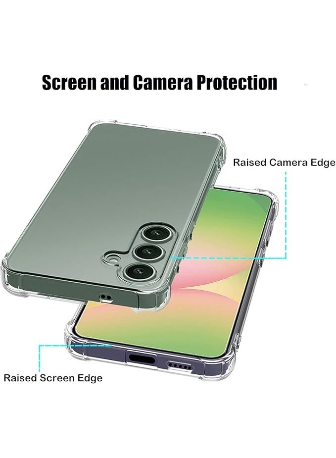 A56 Case,for Samsung Galaxy A56 Case,Clear[Shockpoof][Military Grade Protection] Reinforced Corners Slim Fit Flexible TPU Bumper Phone Case for A56 Cover,Clear - Image 2