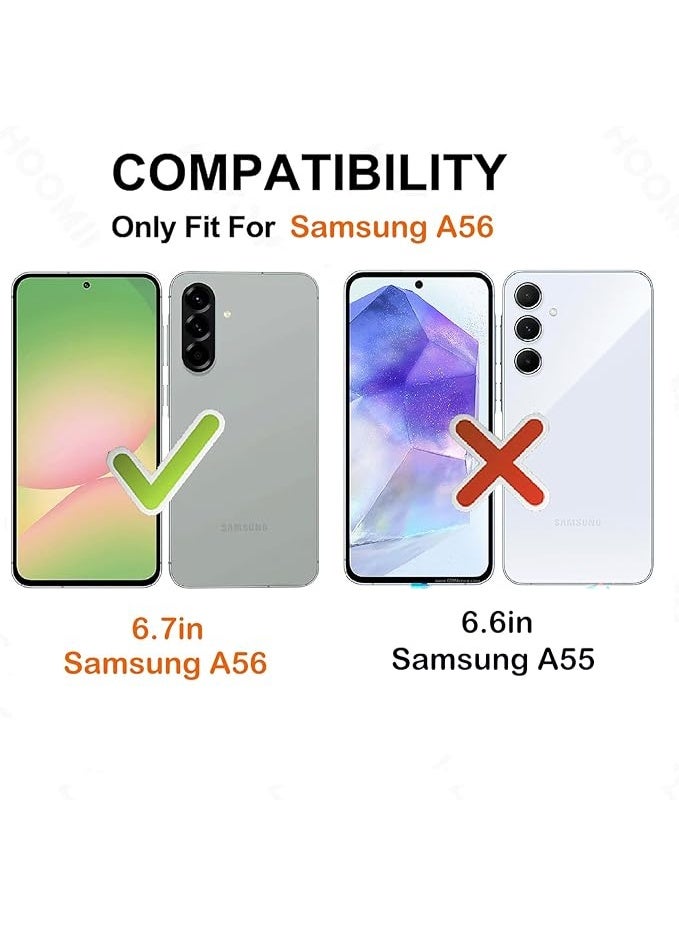 A56 Case,for Samsung Galaxy A56 Case,Clear[Shockpoof][Military Grade Protection] Reinforced Corners Slim Fit Flexible TPU Bumper Phone Case for A56 Cover,Clear - Image 5