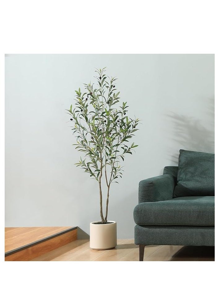 CIMIA Artificial Olive Tree with Fruits, 150 cm suitable for living rooms, courtyards, terraces, offices, etc.  - Image 2