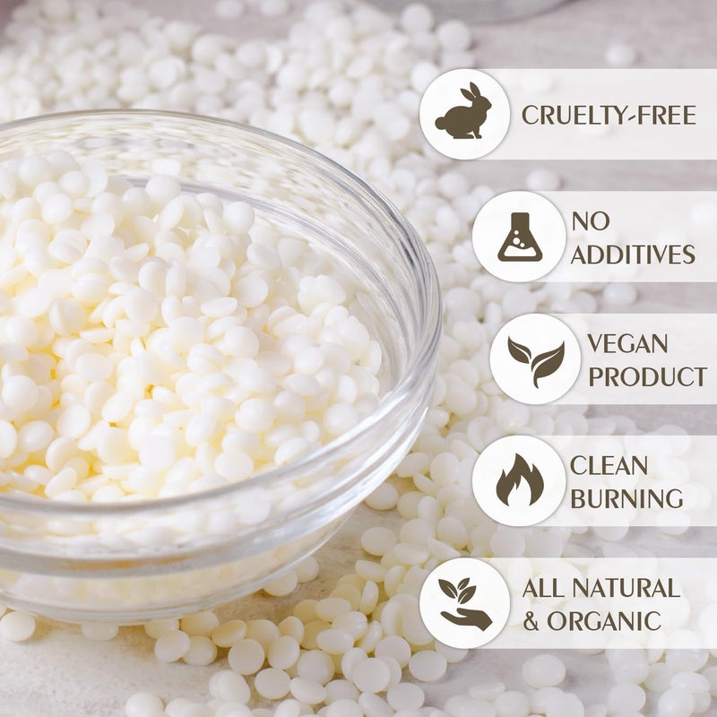 Waxcanpy Soy Wax, Waxcanpy Natural Candle Wax, Organic Soy Wax for Candle Making from Farm, No Additives, Harmless and Pure (0.5lb) - Image 3