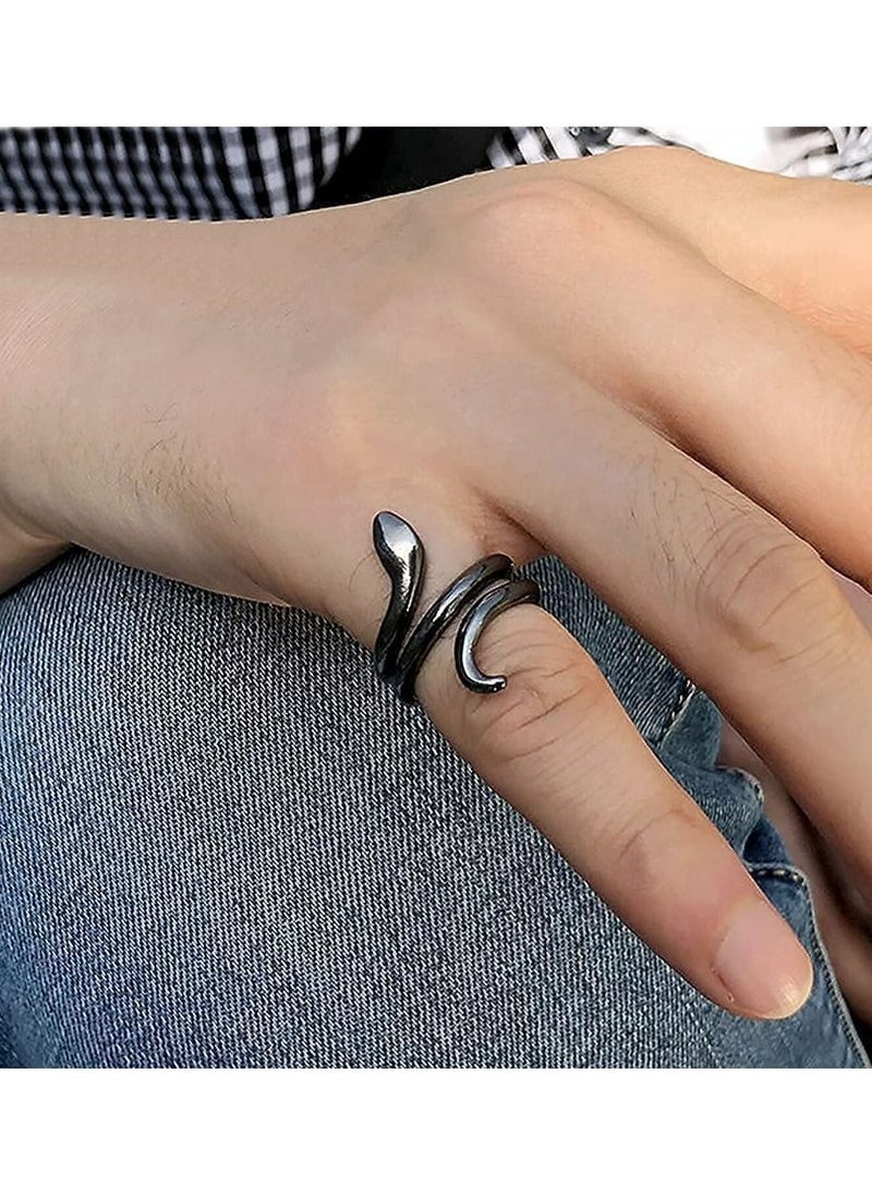SYOSI - Vintage Knuckle Rings Set, 16 Pcs Stackable Finger Rings Midi Rings for Women and Men, Bohemian Hollow Carved Flowers Gold Silver Rings Crystal Joint Rings, Creative Adjustable Animal Ring - Image 1
