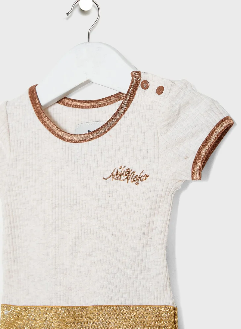 koko noko Kids Logo T-Shirt + Skirt Set