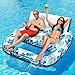 JCLEAL Pool Float Lounger Adult Inflatable Pool Floaties Rafts for 2 Person Extra Large Recliner Tanning Lounge Chair Water Floaty with Backrest Footrest Cup Holder for Party River Beach Lake Vacation - Image 3