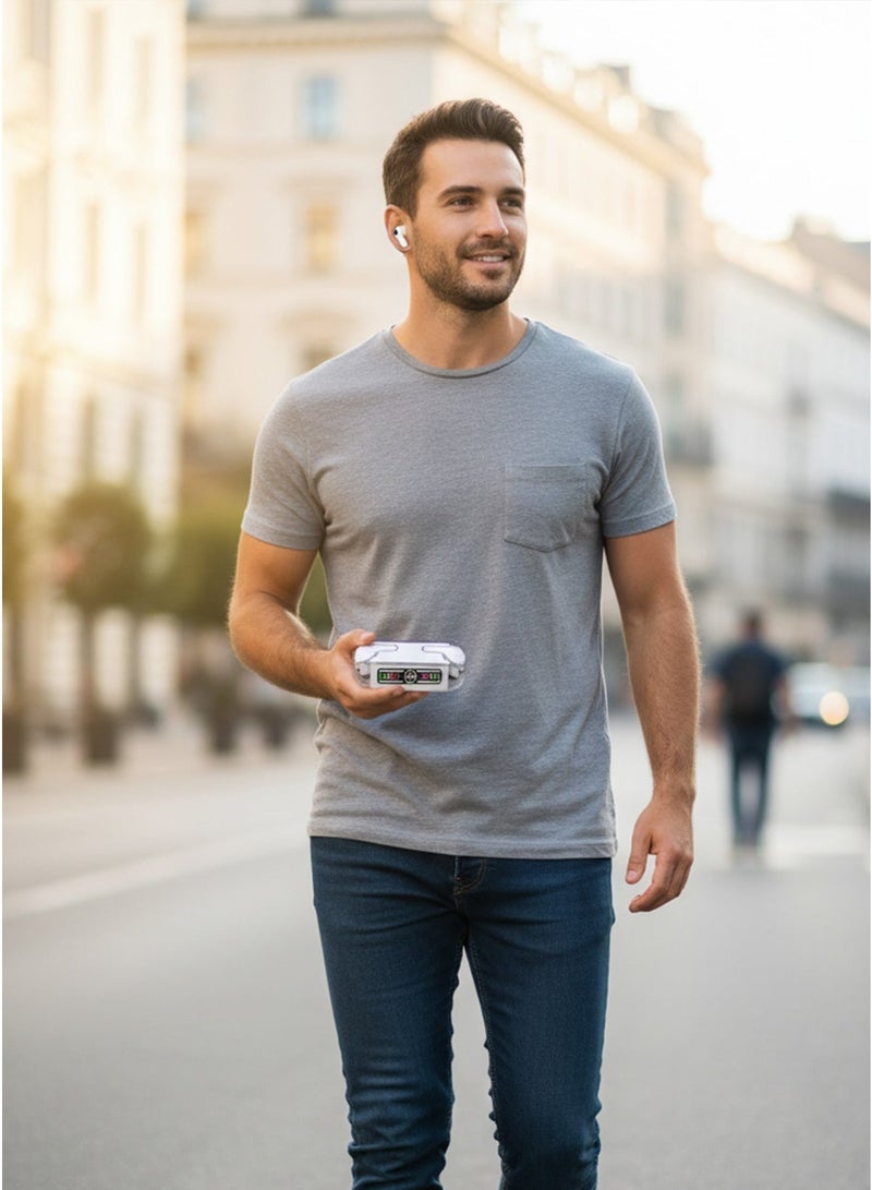 TWS Transparent TWS Wireless Earbuds with LED Power Display – Bluetooth Earphones with Charging Case - Image 5