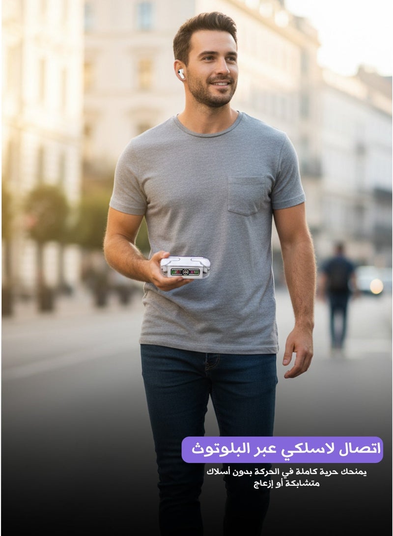 TWS Transparent TWS Wireless Earbuds with LED Power Display – Bluetooth Earphones with Charging Case - Image 3