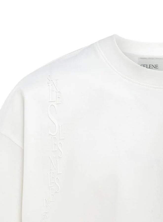 Selene Unisex - Logo Print Oversized T-Shirt