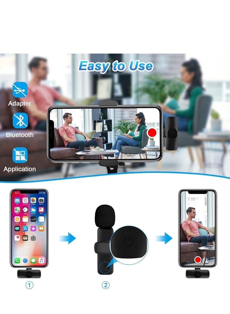 ELTRAZONE New Microphone for iPhone – Omnidirectional Wireless Lapel Microphone with Double Noise Canceling & Reverberation Mode – Professional Quality for Video Recording, Podcasting & YouTube Content Creation – High Performance Sound for Clear Audio - Image 4