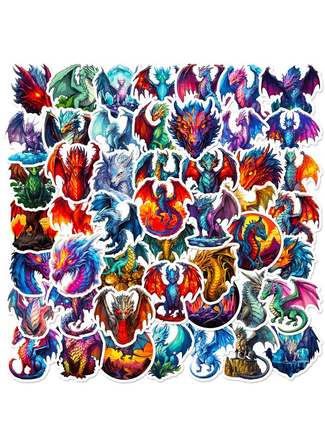 Bluejw 50 Fire Pterosaur Stickers Wings Of Fire Pterosaur Stickers Diy Notebook Graffiti Decorative Stickers - Image 2