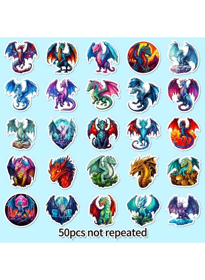 Bluejw 50 Fire Pterosaur Stickers Wings Of Fire Pterosaur Stickers Diy Notebook Graffiti Decorative Stickers - Image 3