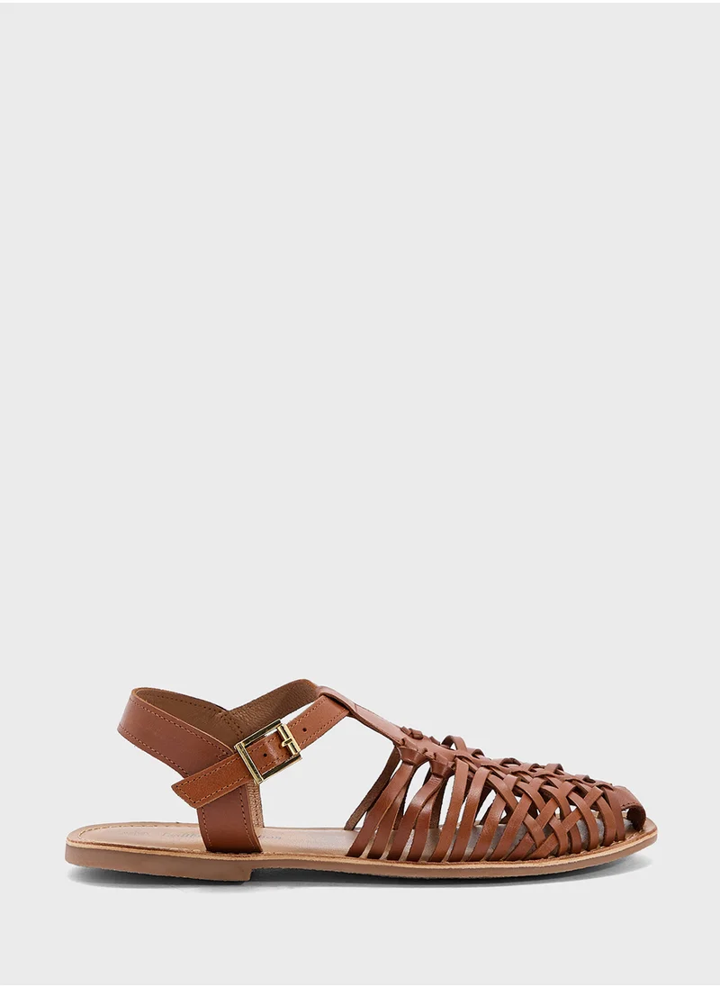 جينجر Flat Fisherman Sandal