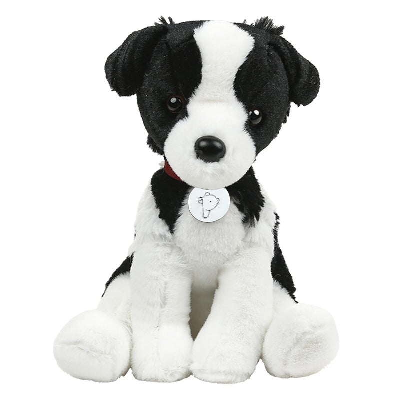 Made By Aliens Adorable Dog Stuffed Animal Plush Toy Premium Quality 8 Inch Soft and Cuddly Puppy with Cute Collar Perfect for Kids Cat Lovers and All Ages Oreo The Border Collie - Image 3