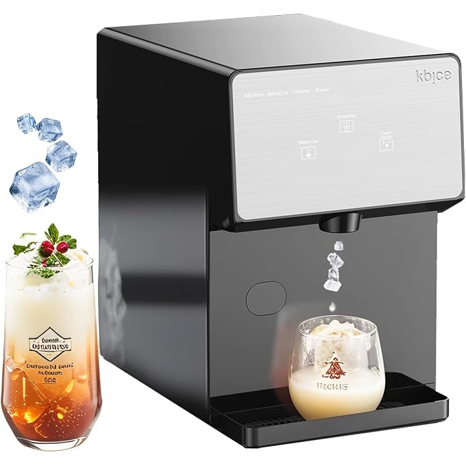 Countertop Nugget Ice Maker with Chewable Soft Ice, 35lbs/24Hrs | High Capacity,Self-Cleaning&Automatic Dispensing,Quiet 45dB Operation for Home/Office/Bar (BPA-Free, LED Touch Panel) - Image 1