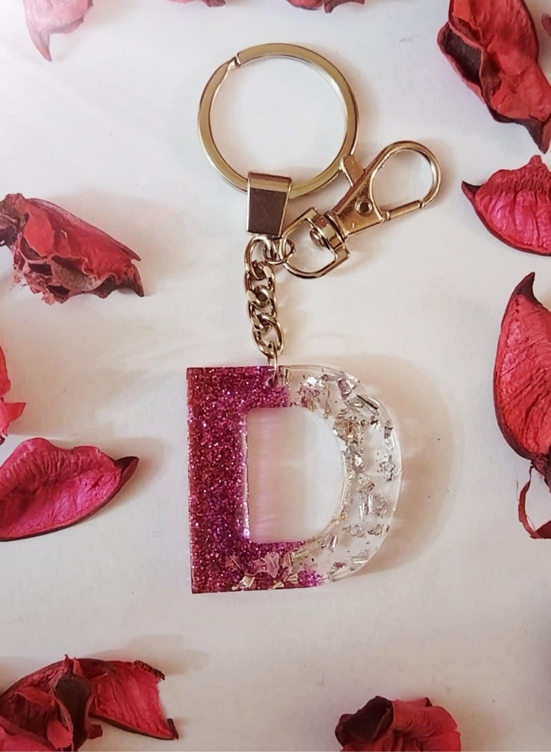 RA accessories Handmade Rezen Keychain Letter D-Suitable For Bag - Image 1