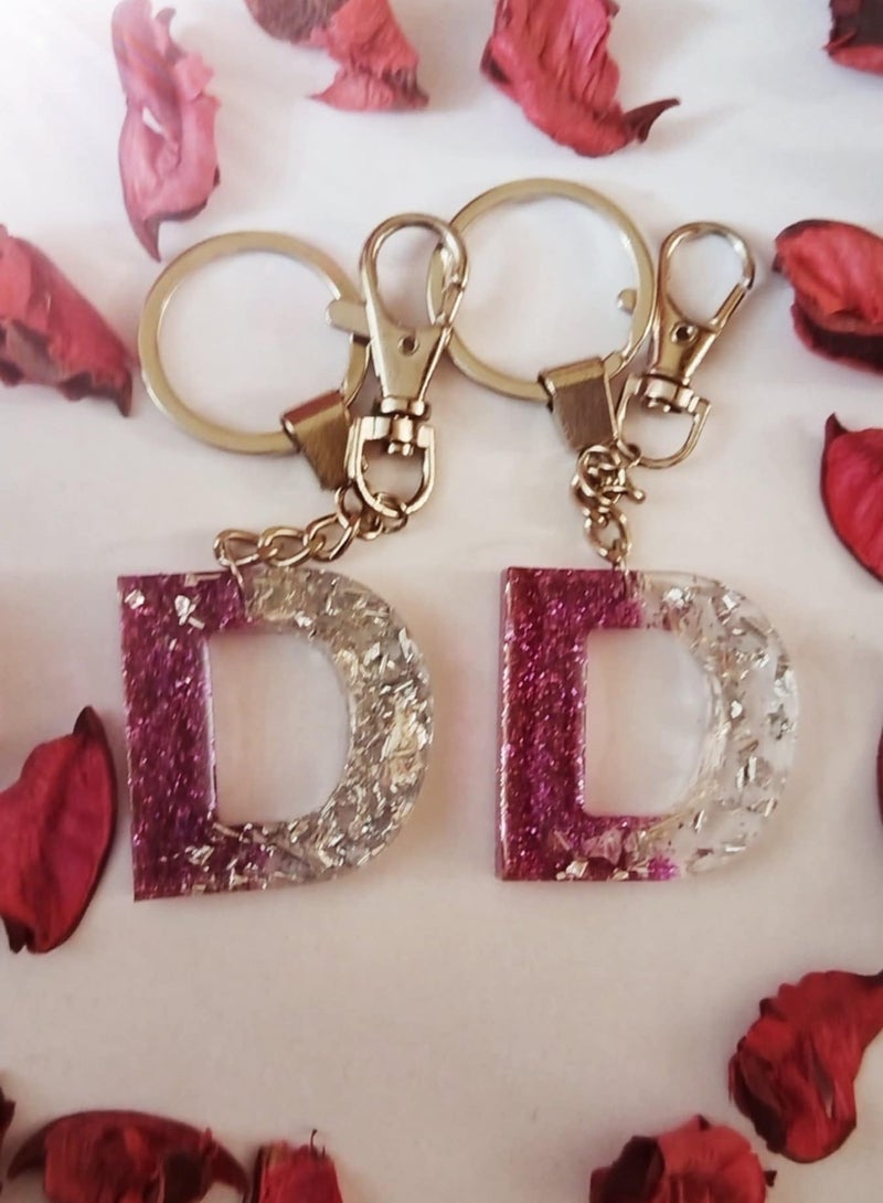 RA accessories Handmade Rezen Keychain Letter D-Suitable For Bag - Image 2