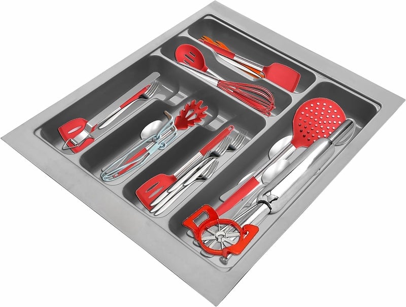WINGS Plastic Cutlery Tray For Kitchen DrawerCutlery Tray For Modular Kitchen BasketCutlery Tray For 21 inch Long Tandem Basket Drawer 17 x 21 Inch 430 X 530 MM SIZE  - Image 3