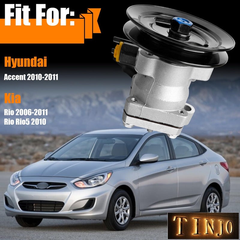 TINJO مضخة توجيه الطاقة 96-4052 لطرازات هيونداي أكسنت وكيا ريو - Image 2
