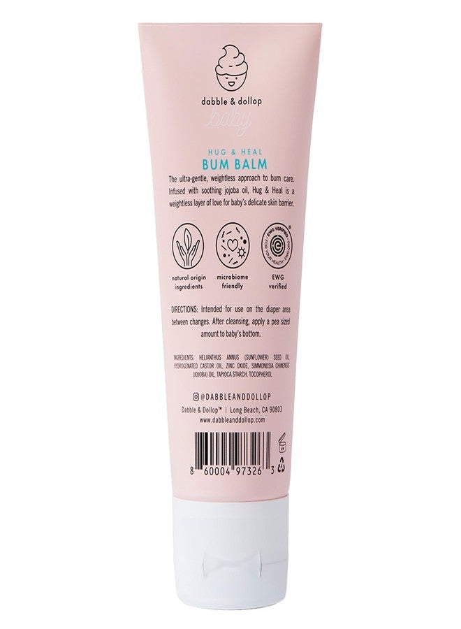 Dabble & Dollop Baby Hug & Heal™ Bum Balm - Fragrance-Free Zinc Oxide Diaper Rash Protection, Gentle Non-Medicated Diaper Cream for Sensitive Baby Skin (2-Pack, 3.4 oz Each) - Image 5