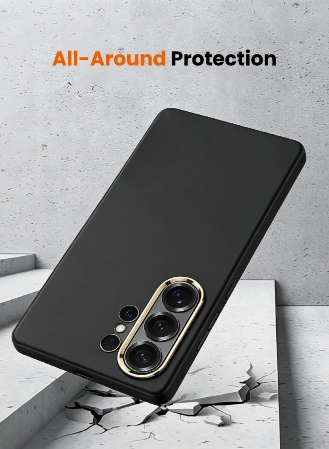 GKK Samsung Galaxy S26 Ultra Case, Slim Liquid Silicone Skin Feeling Case for Samsung S26 Ultra, Anti-Drop Shockproof, Anti-Yellowing, Anti-Scratch Slim Matte Cover for Galaxy S26 Ultra 6.9 inch, Black - Image 3