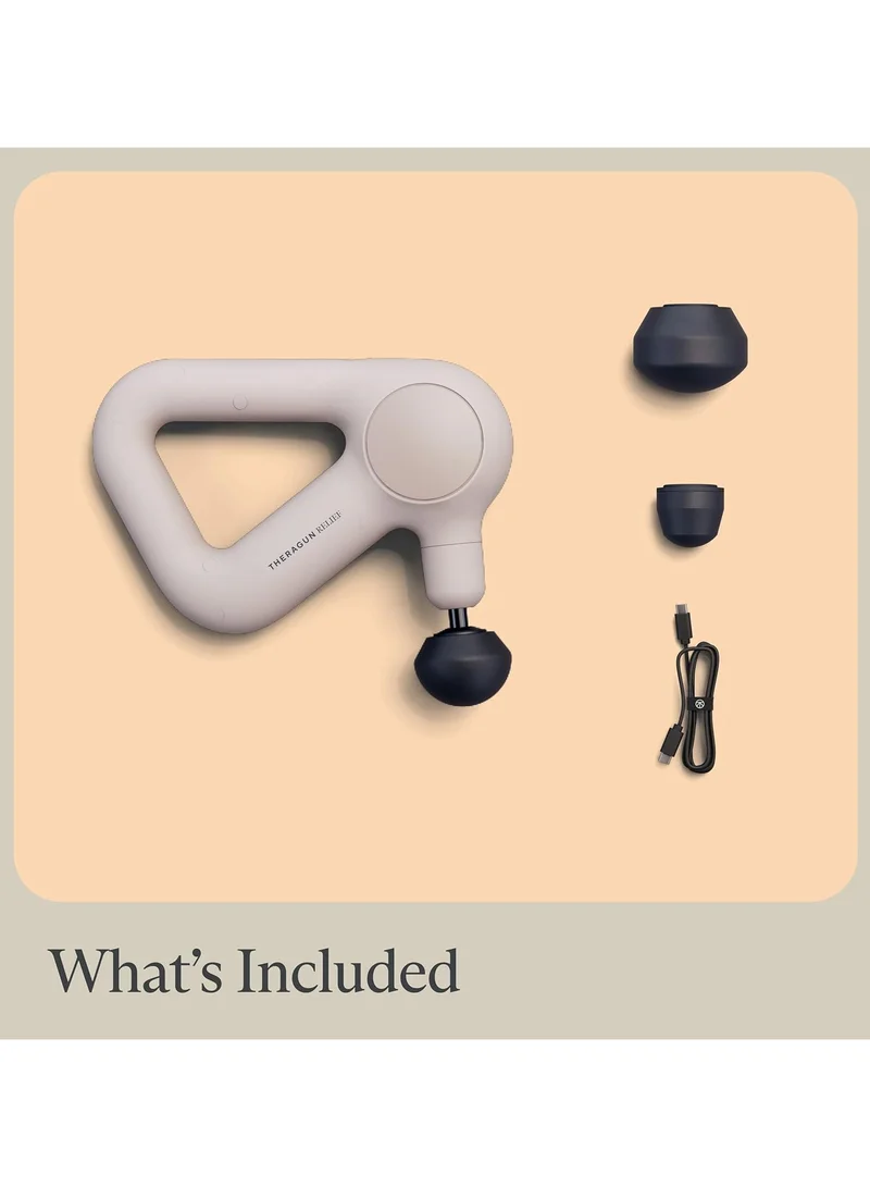 Therabody  Therabody Theragun Relief Massage Gun - Sand  - 6th Generation  - 10mm percussive massage therapy to relieve aches and pains, backed by science  | Best Price UAE
