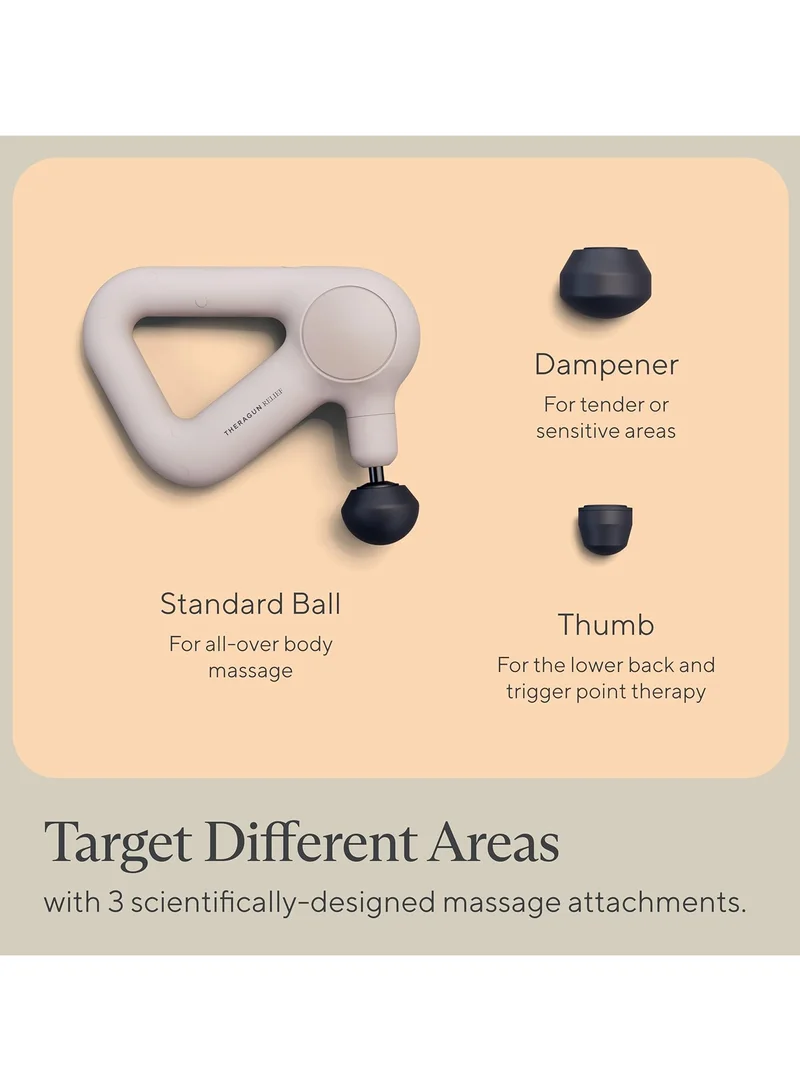 Therabody  Therabody Theragun Relief Massage Gun - Sand  - 6th Generation  - 10mm percussive massage therapy to relieve aches and pains, backed by science  | Best Price UAE