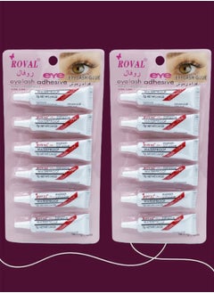 12 Pieces Eyelash Glue Adhesive Dark Tone 7g