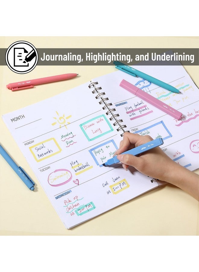 Mr. Pen- Aesthetic Highlighters and Gel Pens, 12 Pack, Pastel Color Bible Highlighters No Bleed, Colorful Ink Gel Pens Fine Point 0.7mm, Highlighter Pens, No Bleed Highlighters for Bibles, Gel Pens - Image 5