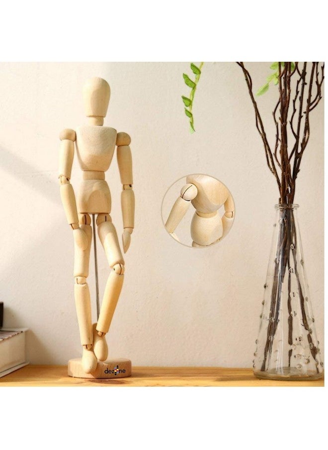 deziine deziine 20 cm Wooden Human Art Drawing Flexible Joints Mannequin Manikins Figures Doll Model for Artists Sketch Charcoal Home Desk Decoration Children Toys  - Image 1