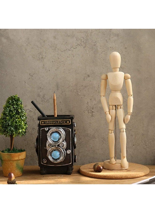 deziine deziine 20 cm Wooden Human Art Drawing Flexible Joints Mannequin Manikins Figures Doll Model for Artists Sketch Charcoal Home Desk Decoration Children Toys  - Image 3