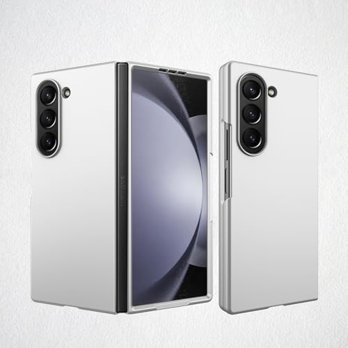 XIMAND for Samsung Galaxy Z Fold 7 Case Slim Featherlight | Bare Hand Feel Anti-Oil Spray Cover | Precise Fit - Silver - Image 1