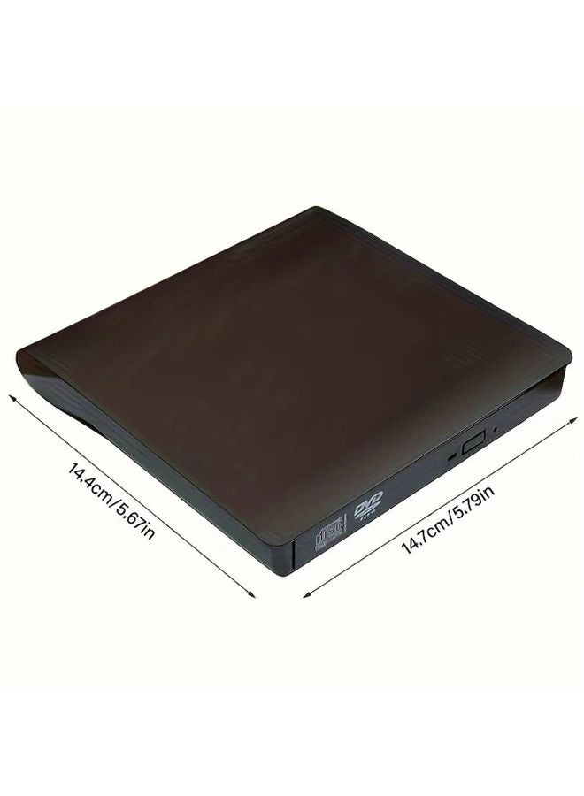 Portable External DVD Drive USB 3 0 Type C For Laptop PC Mac Black - Image 4