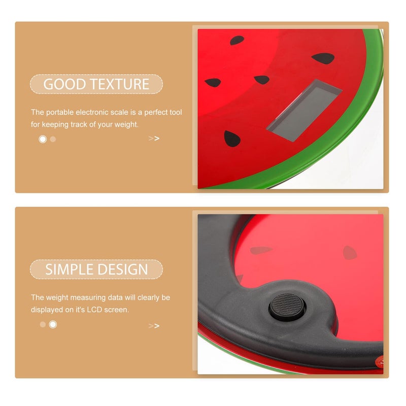 Cartoon Watermelon Scale Digital Weight Meter Portable Body Fat Monitor Travel Fitness Home Decor - Image 4