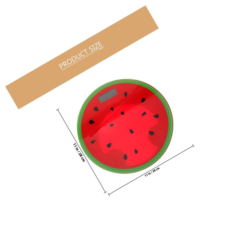 Cartoon Watermelon Scale Digital Weight Meter Portable Body Fat Monitor Travel Fitness Home Decor - Image 3