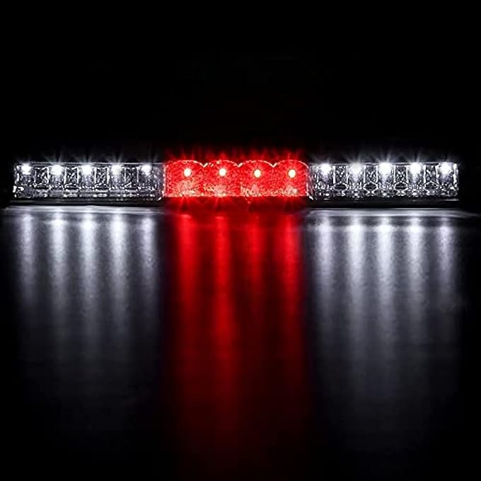 Unity Led 3Rd Third Brake Light For 19992006 Chevrolet SilveradoGmc Sierra 1500 2500 3500 Rear Tail Stop Lamp High Mount Brake Light Chrome Housing Red Lens - Image 3