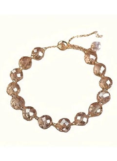 Home Clearance Sale Elegant Faux Crystal Bead Bracelet, Versatile And Easy to Wear, Suitable for Any Outfit. Suitable for Ages 15 And Up. Made with Artificial Crystal And No Metal Plating.  - Image 5