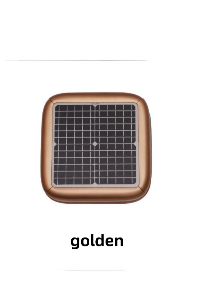 Generic Solar Auto Retractable Car Cover - Universal Smart Remote Sunshade Car Cover with Alarm, Solar Charging and Voice Controls--gold (color)  - Image 2