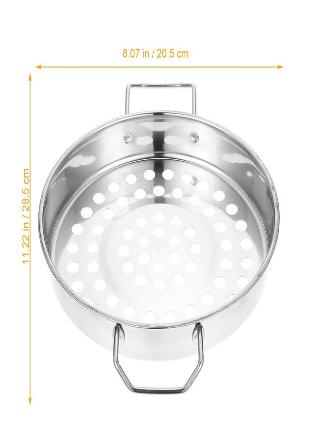 SHOWERORO Stainless Steel Large Hole Colander for Shrimp Pasta & Vegetables - Mesh Strainer with Comfortable Grip for Kitchen Use - Image 2