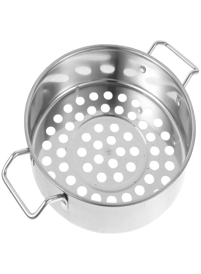 SHOWERORO Stainless Steel Large Hole Colander for Shrimp Pasta & Vegetables - Mesh Strainer with Comfortable Grip for Kitchen Use - Image 1
