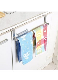 MODERN HOME Over The Door Towel Rack, Stainless Steel Kitchen Towel Holder, Cabinet Door Towel Bar, Dish Towel Rack for Cabinet, Over Cabinet Towel Hanger for Kitchen Bathroom Cupboard  - Image 2